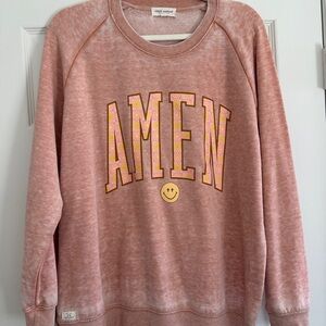 Simply Southern Light Orange Cozy Sweatshirt